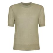 Ami Paris Semitransparent Crewneck T-shirt Grön Green, Herr