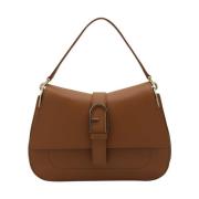 Furla Brun Läder Flow Väska Brown, Dam