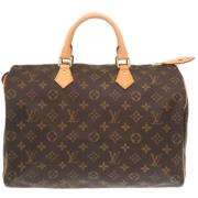 Louis Vuitton Vintage Pre-owned Tyg louis-vuitton-vskor Brown, Dam