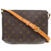 Louis Vuitton Vintage Pre-owned Tyg louis-vuitton-vskor Brown, Dam