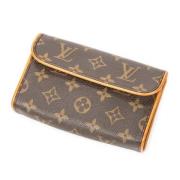 Louis Vuitton Vintage Pre-owned Belagd canvas axelremsvskor Brown, Dam