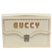 Gucci Vintage Pre-owned Laeder kuvertvskor White, Dam