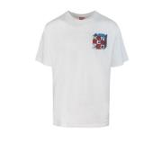 Kenzo Vit Oversize T-shirt och Polo White, Herr