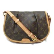 Louis Vuitton Vintage Pre-owned Canvas axelremsvskor Brown, Dam