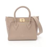 Louis Vuitton Vintage Pre-owned Laeder louis-vuitton-vskor Beige, Dam