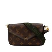 Louis Vuitton Vintage Pre-owned Canvas axelremsvskor Brown, Dam