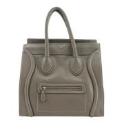 Celine Vintage Pre-owned Laeder handvskor Gray, Dam