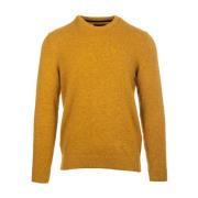 Barbour Tisbury Crew Sweater Orange, Herr