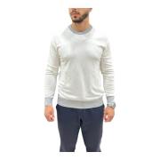 Gaudi Crew Neck Sweater White, Herr