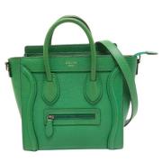 Celine Vintage Pre-owned Laeder totevskor Green, Dam