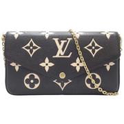 Louis Vuitton Vintage Pre-owned Laeder axelremsvskor Black, Dam