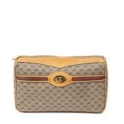 Gucci Vintage Pre-owned Belagd canvas gucci-vskor Beige, Dam