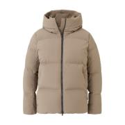 UBR Lyxig Dunjacka Mörk Sand Beige, Dam