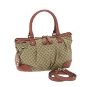 Gucci Vintage Pre-owned Canvas gucci-vskor Beige, Dam