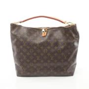 Louis Vuitton Vintage Pre-owned Canvas axelremsvskor Brown, Dam