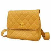 Chanel Vintage Pre-owned Laeder chanel-vskor Beige, Dam