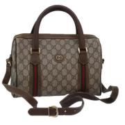 Gucci Vintage Pre-owned Laeder gucci-vskor Beige, Dam