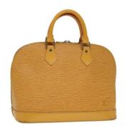 Louis Vuitton Vintage Pre-owned Laeder handvskor Yellow, Dam