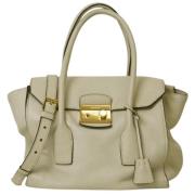 Prada Vintage Pre-owned Laeder prada-vskor Beige, Dam