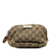 Gucci Vintage Pre-owned Canvas gucci-vskor Beige, Dam