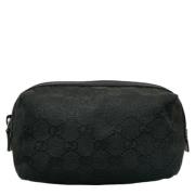 Gucci Vintage Pre-owned Canvas gucci-vskor Black, Dam