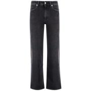 Antonelli Firenze Bred Ben Vintage Tvätt Jeans Black, Dam