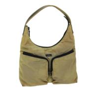 Gucci Vintage Pre-owned Nylon gucci-vskor Beige, Dam