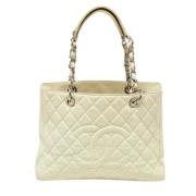 Chanel Vintage Pre-owned Laeder totevskor Beige, Dam