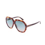 Tom Ford Pre-owned Pre-owned Plast solglasgon Brown, Dam