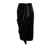 Isabel Marant Étoile Draperad front elastisk midja leggings Black, Dam