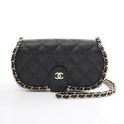 Chanel Vintage Pre-owned Canvas chanel-vskor Black, Dam