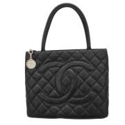 Chanel Vintage Pre-owned Laeder totevskor Black, Dam