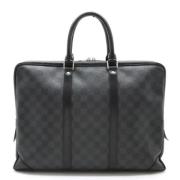 Louis Vuitton Vintage Pre-owned Canvas handvskor Black, Herr