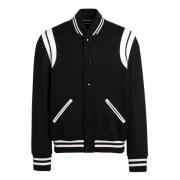 Saint Laurent Stilig Bomberjacka Black, Herr