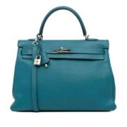 Hermès Vintage Pre-owned Laeder handvskor Blue, Dam