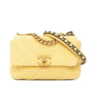 Chanel Vintage Pre-owned Tyg chanel-vskor Yellow, Dam