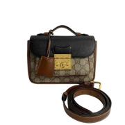 Gucci Vintage Pre-owned Canvas gucci-vskor Brown, Dam