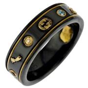 Gucci Vintage Pre-owned Guld ringar Black, Herr