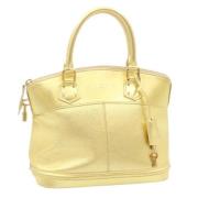 Louis Vuitton Vintage Pre-owned Laeder louis-vuitton-vskor Yellow, Dam