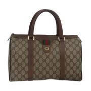 Gucci Vintage Pre-owned Canvas gucci-vskor Beige, Dam