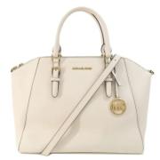 Michael Kors Pre-owned Pre-owned Laeder totevskor Beige, Dam