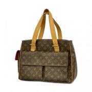 Louis Vuitton Vintage Pre-owned Tyg louis-vuitton-vskor Brown, Dam