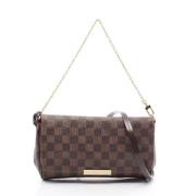 Louis Vuitton Vintage Pre-owned Canvas handvskor Brown, Dam