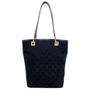 Gucci Vintage Pre-owned Canvas gucci-vskor Black, Dam