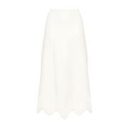 Ulla Johnson Vita Kjolar för Kvinnor Aw24 White, Dam