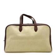 Hermès Vintage Pre-owned Tyg resvskor Beige, Dam