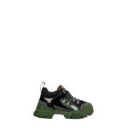 Gucci Vintage Pre-owned Laeder sneakers Black, Dam