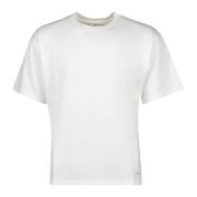 Saint Laurent Vit Bomull Jersey T-shirt White, Herr