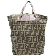 Fendi Vintage Pre-owned Canvas fendi-vskor Brown, Dam