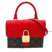 Louis Vuitton Vintage Pre-owned Canvas handvskor Red, Dam